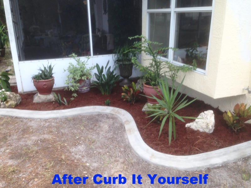 Curb It Yourself Home, Diy Cement Landscape Curbing