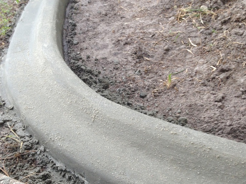 Curb It Yourself Home, Diy Cement Landscape Curbing